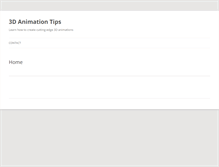 Tablet Screenshot of 3danimationtips.com